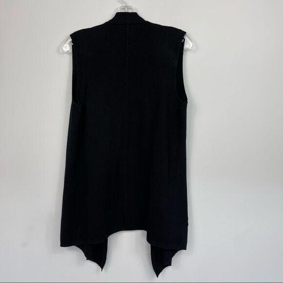 The Kooples Sport Wool Cashmere sleeveless open front cardigan vest sweater S - Picture 6 of 16